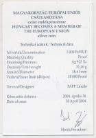 2004. 5000Ft Ag "Magyarország az EU tagja" T:PP Tanúsítvánnyal
Adamo EM190