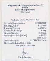 2008. 5000Ft "Siklósi Vár" T:BU Tanúsítvánnyal!
Adamo EM218