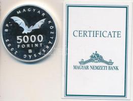 2005. 5000Ft Ag "Aggteleki-karszt barlangjai" T:PP Tanúsítvánnyal!