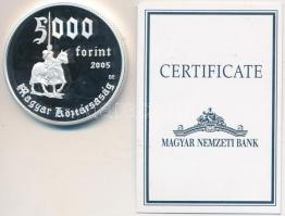 2005. 5000Ft Ag "Diósgyőri vár" T:PP Tanúsítvánnyal!