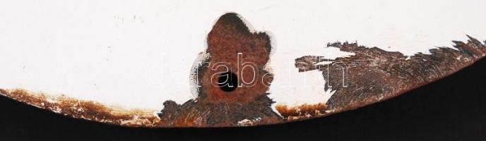 Cca 1970 nagyméretű zománc tábla "Budapesti Rendőr-főkapitányság Vizsgálati Osztály" régi ...