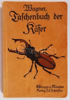 Wagner, Hans: Taschenbuch der Käfer des mitteleuropäischen Verbreitungsgebiet. 24 Tafeln in Farbendruck mit 467 Abbildungen und 214 Seiten Text mit 27 Abbildungen. Zweite Auflage. München, 1927, Schreiber. Kiadói papírkötés, kopottas állapotban.