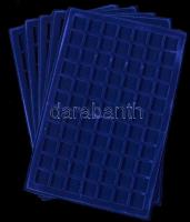 Éremtartó tálca 4x40db nagyobb és 1x77db kisebb érem tárolására, használt, de újszerű állapotban