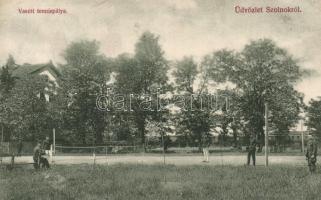 Szolnok, Vasúti teniszpálya, Fuchs Manó (kis szakadás / small tear)