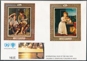 Nemzetközi Gyermekév sor + blokk sor 3 FDC International Children's Year set + block set on 3 F...