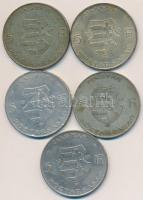 1947. 5Ft Ag "Kossuth" (5x) T:2-,3 Adamo F8.1