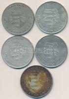 1947. 5Ft Ag "Kossuth" (5x) T:2-,3 Adamo F8.1