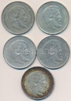 1947. 5Ft Ag "Kossuth" (5x) T:2-,3
Adamo F8.1