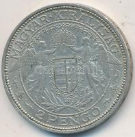 1936. 2P Ag "Madonna" T:2- Unger: 1511., Adamo P7.