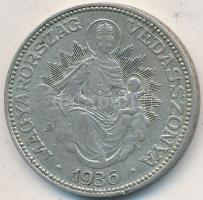 1936. 2P Ag "Madonna" T:2-
Unger: 1511., Adamo P7