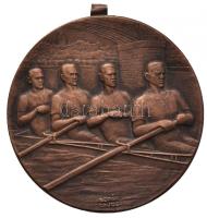 Berán Lajos (1882-1943) 1922. "Magyar Evezős Egyletek Országos Szövetsége - Senior Nyolczas" Br díjérem (40mm) T:2 fül sérült