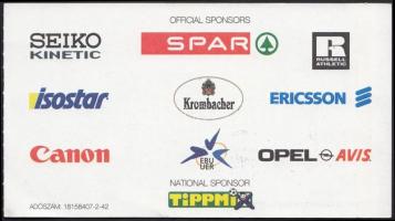1998 Bp., Atlétikai Európa-Bajnokság belépőjegy /
1998 Budapest, Ticket of European Championships in...