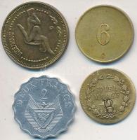 4db-os vegyes, külföldi zseton tétel T:vegyes