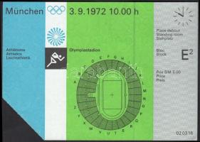 1972 München, Belépő az olimpiai játékokra / 1972 München, ticket of olimpic games