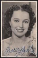 Bordy Bella (1909-1978) táncosnő aláírása azt őt ábrázoló fotóképeslapon