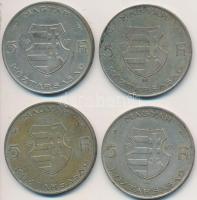 1947. 5Ft Ag "Kossuth" (4x) T:2-,3 Adamo F8.1