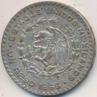 Mexikó 1966. 1P Ag "Függetlenség" T:2-
Mexico 1966. 1 Peso Ag "Independence" C:V...