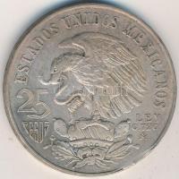 Mexikó 1968. 25P Ag "Olimpia" T:2 ph. Mexico 1968. 25 Pesos Ag "Olympics" C:XF edge error Krause KM#479.1