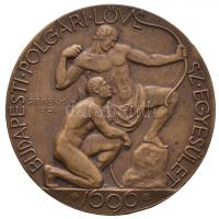 Reményi József (1887-1977)/Berán Nándor 1926. "Budapesti Polgári Lövész Egyesület Br emlékérem (45mm) T:2