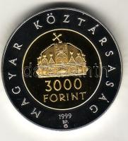 1999. 3000Ft Ag "Az államalapítás 1000. évfordulója" T:PP Csak 5000db!