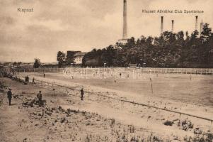 Budapest XIX. Kispest, Kispesti Atlétikai Club Sporttelepe, kiadja 'Hungária' (ázott sarok / wet corner)