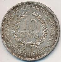 Uruguay 1961. 10P Ag T:2- Uruguay 1961. 10 Peso Ag C:VF