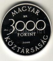 2000. 3000Ft Ag "Veszélyeztetett állatvilág-hód" T:PP Csak 7000db!