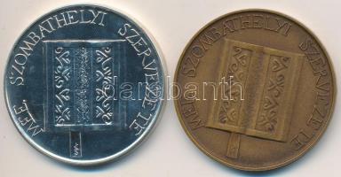 Kiss Sándor (1925-1999) 1986. "MÉE Szombathely / Pável Ágoston" Ag (32g/0.853/42,5mm)és Br emlékérem (42,5mm) T:1