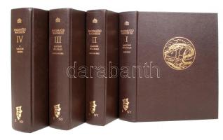 Prinz Gyula-Cholnoky Jenő-Gr. Teleki Pál-Bartucz Lajos: Magyar föld, magyar faj I-IV. kötet. Aranyozott műbőr kötés, képekkel illusztrált, jó állapotban.