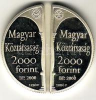 2000. 2000Ft Ag (2x) 2db félkör alakú "Lórántffy Zsuzsanna" T:PP Csak 3000db!