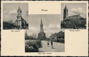 Budapest XIX. Kispest, Római katolikus, Református és Evangélikus templom