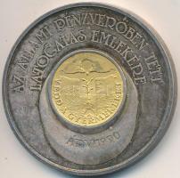 1990. "Az Állami Pénzverőben tett látogatás emlékére" bicolor emlékérem dísztokban T:PP(2-)