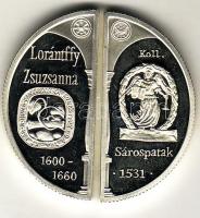 2000. 2000Ft Ag (2x) 2db félkör alakú "Lórántffy Zsuzsanna" T:PP Csak 3000db!