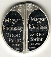 2000. 2000Ft Ag (2x) 2db félkör alakú "Lórántffy Zsuzsanna" T:PP Csak 3000db!