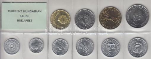 1988. 2f-20Ft 10db klf érmés forgalmi sor fóliatokban T:1