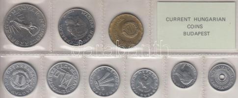 1978. 2f-10Ft 9db klf érmés forgalmi sor fóliatokban T:1