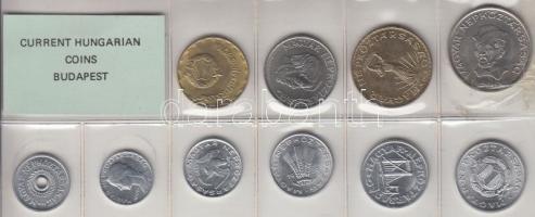 1989. 2f-20Ft 10db klf érmés forgalmi sor fóliatokban T:1