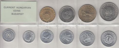1983. 2f-20Ft 10db klf érmés forgalmi sor fóliatokban T:1