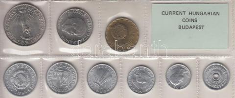 1982. 2f-10Ft 9db klf érmés forgalmi sor fóliatokban T:1