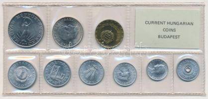 1972. 2f-10Ft 9db klf érmés forgalmi sor fóliatokban T:1