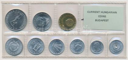 1974. 2f-10Ft 9db klf érmés forgalmi sor fóliatokban T:1