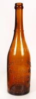 Schreyer József üvegpalack, hibátlan, m:29 cm