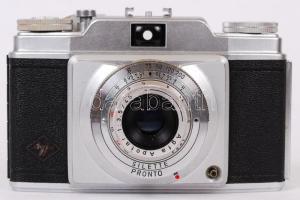 Agfa Silette Pronto fényképezőgép, eredeti bőr tokjában