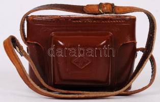 Agfa Silette Pronto fényképezőgép, eredeti bőr tokjában