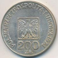 Lengyelország 1974. 200Zl Ag "A Lengyel Népköztársaság 30. évfordulója" T:2- Poland 1974. 200 Zlotych Ag "30th Anniversary - Polish Peoples Republic" C:VF Krause Y#72
