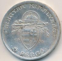1938. 5P Ag "Szent István" T:2- Adamo P8.1