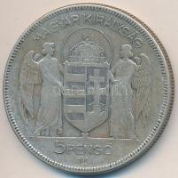 1930. 5P Ag "Horthy-jobbra" T:3 Adamo P8