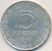 1948. 5Ft Ag "Petőfi" T:2 Adamo EM1