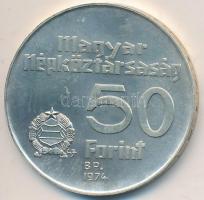 1974. 50Ft Ag "50 éves az MNB" T:BU