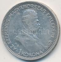 1896KB 1K Ag "Millenium" T:2- Adamo K5.2